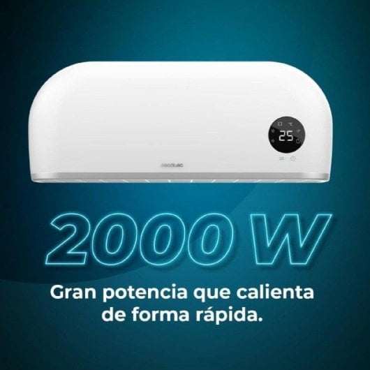 Calefator Cecotec Readywarm 2000 Max Box Ceramic Parede 2000W WiFi IPX2 LED