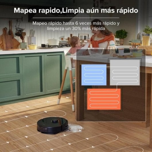 Roborock Q8 Max+ Robot Aspirador + Estação de Esvaziamento Automático Preto