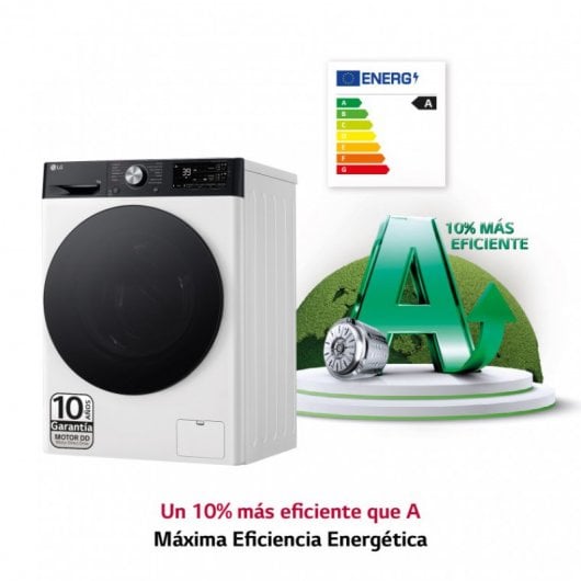LG Serie 750 F4WR7509AGH Lavadora Carga Frontal 9Kg A Blanca