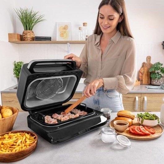 Freidora de aire Cecotec Cecofry FireDome 6000 6L 2400W mit Grill, Temperatursonde, Rauchkontrolle