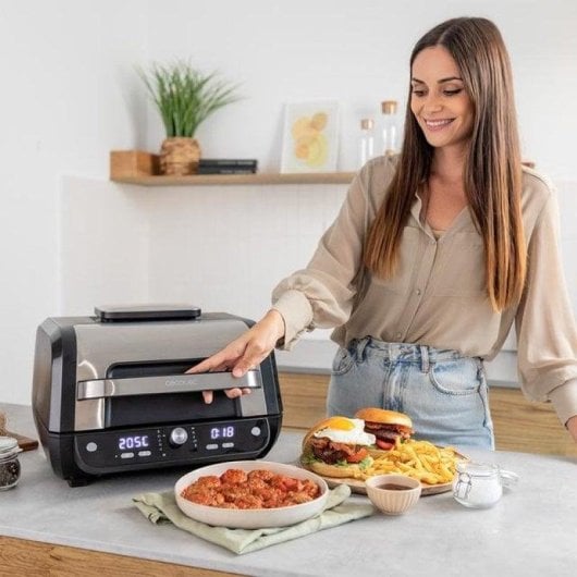 Freidora de aire Cecotec Cecofry FireDome 8000 Pro 8L 1700W mit Grill und 12 Menüs