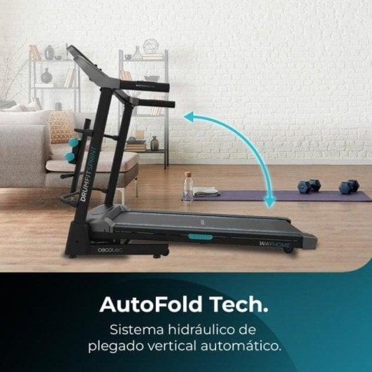 Laufband Cecotec DrumFit WayHome 1700 Sprint 130x44cm 17 km/h 15 Steigungen LCD