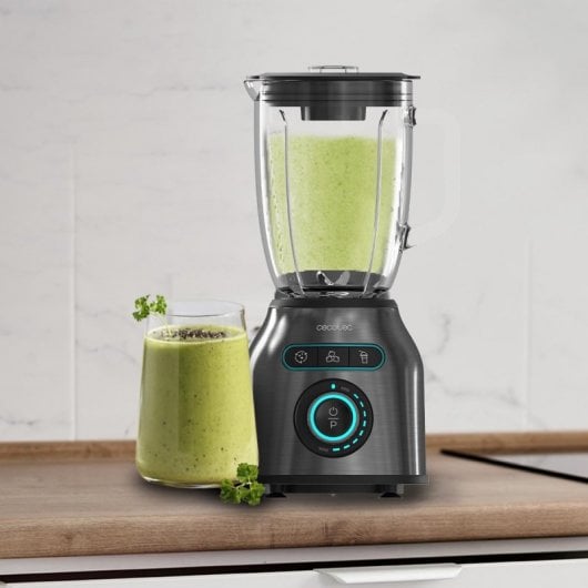 Cecotec Power Black Titanium 2200MAX Smooth Vatidora de Vaso 1.8L 2200W Acero Inoxidable