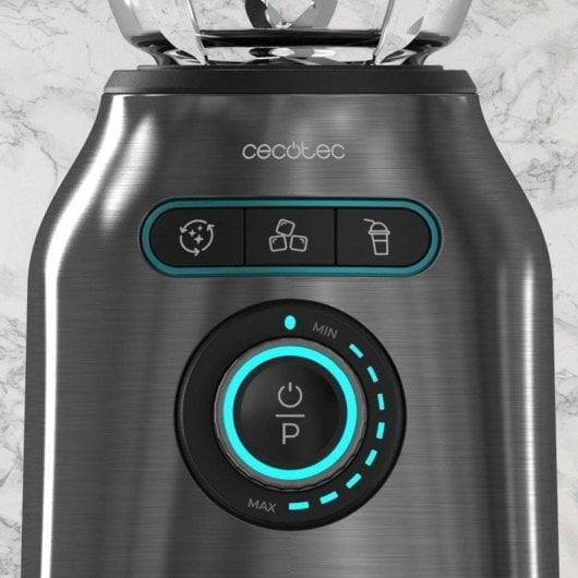 Standmixer Cecotec Power Black Titanium 2200MAX Smooth 2200W 1.8L Edelstahl Glas