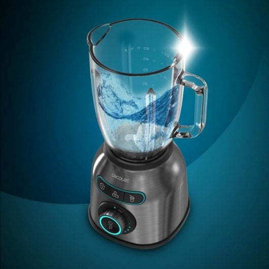 Cecotec Power Black Titanium 2200MAX Smooth Vatidora de Vaso 1.8L 2200W Acero Inoxidable