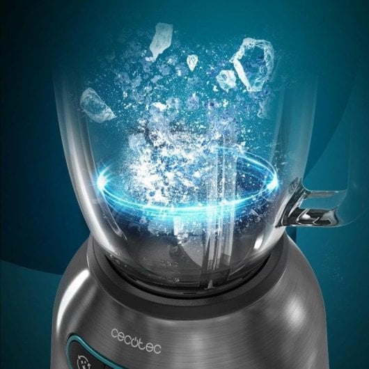 Standmixer Cecotec Power Black Titanium 2200MAX Smooth 2200W 1.8L Edelstahl Glas