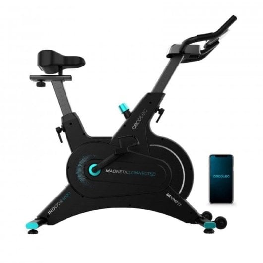 Bicicleta indoor Cecotec Drumfit Indoor 10000 Magnetic Connected volante inercia 10 kg Bluetooth