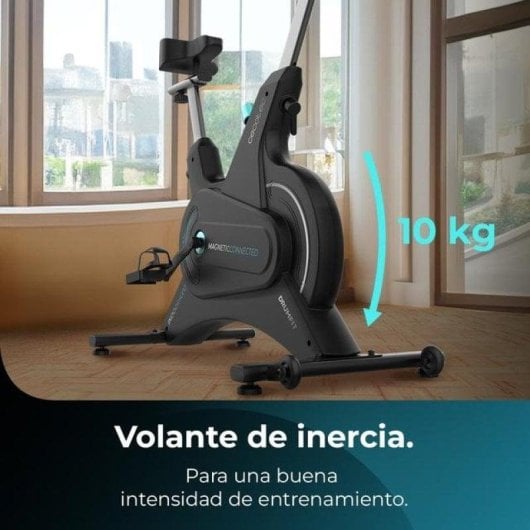 Bicicleta indoor Cecotec Drumfit Indoor 10000 Magnetic Connected volante inercia 10 kg Bluetooth