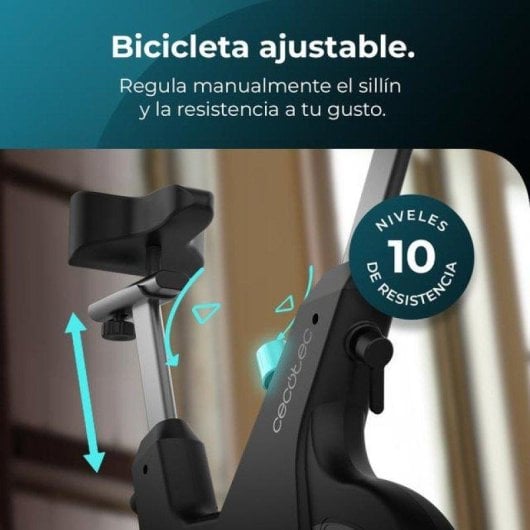 Bicicleta indoor Cecotec Drumfit Indoor 10000 Magnetic Connected volante inercia 10 kg Bluetooth