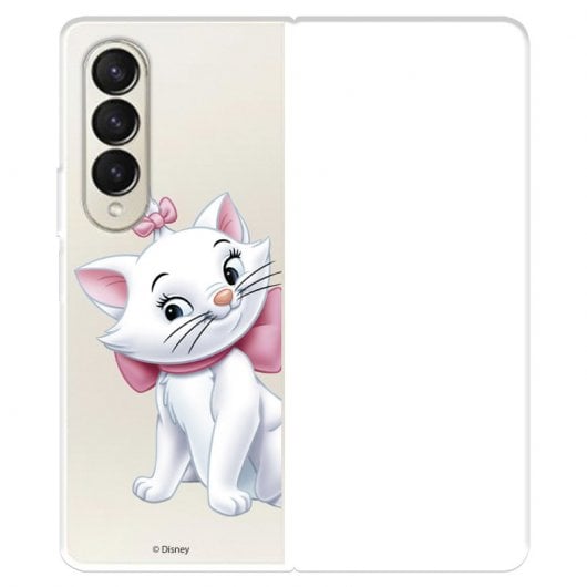 Funda Para Samsung Galaxy Z Fold4 Oficial De Disney Marie Silueta Los