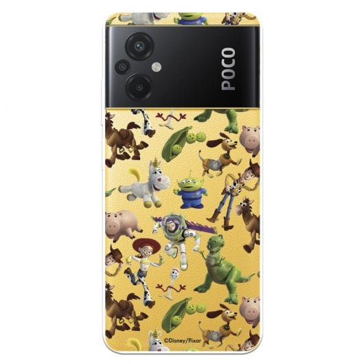 Funda Para Xiaomi Poco M5 Oficial De Disney Muñecos Toy Story Siluetas