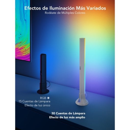 Barras de luz LED Govee WiFi/Bluetooth RGBIC para TVs de 45"-70"