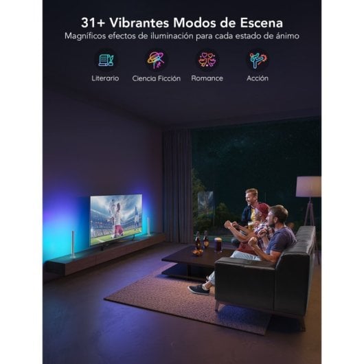 Barras de luz LED Govee WiFi/Bluetooth RGBIC para TVs de 45"-70"