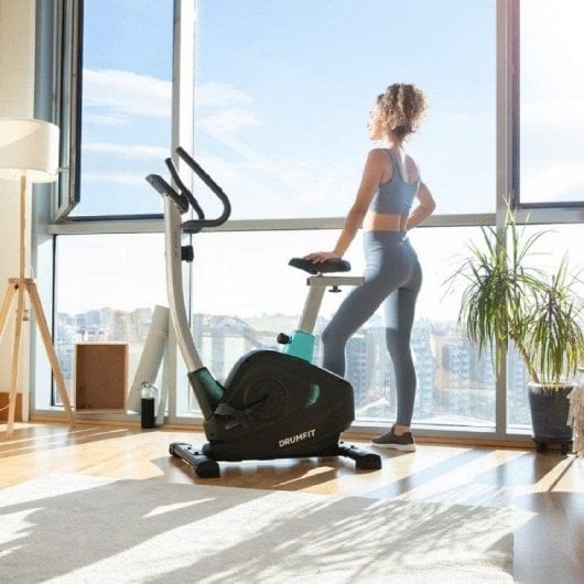 Bicicleta estática Cecotec Drumfit Static 6000 Seat 8 niveles Resistencia LCD Negra