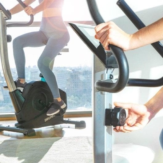 Bicicleta estática Cecotec Drumfit Static 6000 Seat 8 niveles Resistencia LCD Negra