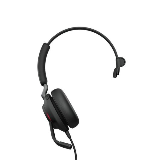Auricolare Jabra Evolve2 40 SE con cavo USB-A per chiamate e musica Mono, cancellazione passiva del rumore, nero