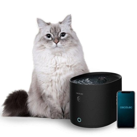 Bebedouro Automático Cecotec Pumba 2500 Refresh Smart WiFi Filtro 2.5L Preto