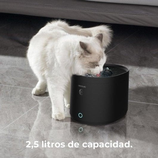 Bebedouro Automático Cecotec Pumba 2500 Refresh Smart WiFi Filtro 2.5L Preto