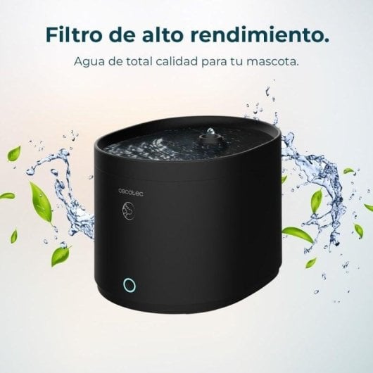 Bebedouro Automático Cecotec Pumba 2500 Refresh Smart WiFi Filtro 2.5L Preto