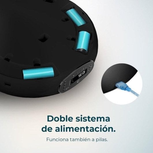 Comedouro Automático Cecotec Pumba 1600 Purrfect Meal 5 Compartimentos 2L LED Voz