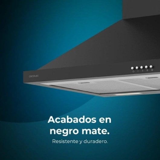 Campana extractora Cecotec Bolero Flux PM 606500 Ducto/Recirculação 60cm LED filtros carbono