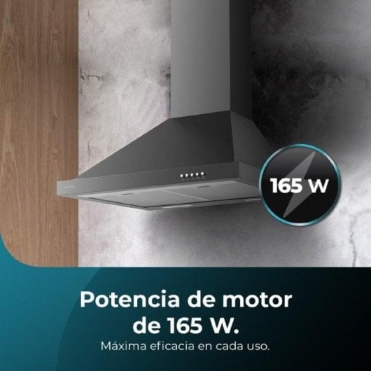 Campana extractora Cecotec Bolero Flux PM 606500 Ducto/Recirculação 60cm LED filtros carbono