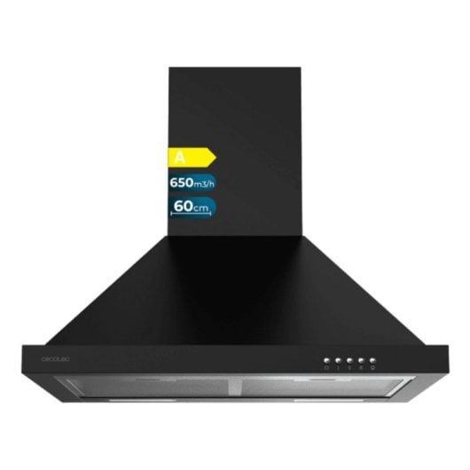 Campana extractora Cecotec Bolero Flux PM 606500 Ducto/Recirculação 60cm LED filtros carbono