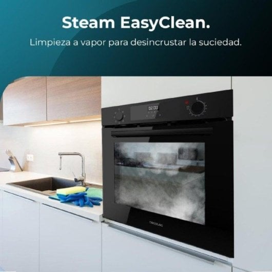 Horno multifunções Cecotec Bolero Hexa M226000 Glass Black 72L Preto com Steam Assist