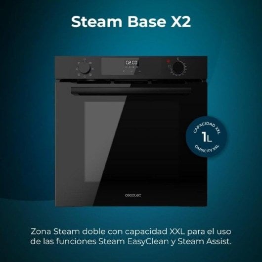 Horno multifunções Cecotec Bolero Hexa M226000 Glass Black 72L Preto com Steam Assist