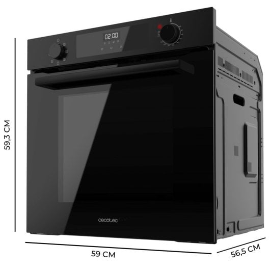 Horno multifunções Cecotec Bolero Hexa M226000 Glass Black 72L Preto com Steam Assist