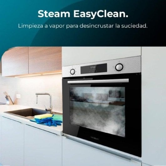 Horno elétrico Cecotec Hexa M226000 72L Inox integrado Steam Clean