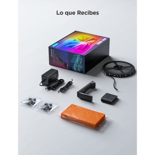 Govee TV Rétroéclairage 3 Lite Bande LED RGBIC+W WiFi/Bluetooth avec caméra pour téléviseurs 55"-65"