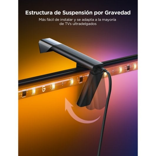 Govee TV Rétroéclairage 3 Lite Bande LED RGBIC+W WiFi/Bluetooth avec caméra pour téléviseurs 55"-65"