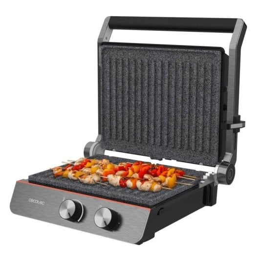 Kontaktgrill Cecotec Rock'nGrill Blaze Neon 2200W Steinbeschichtung abnehmbare Platten