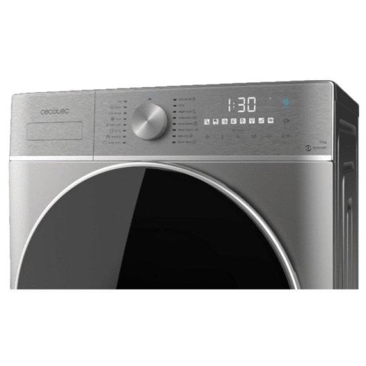 Máquina de Lavar Roupa Cecotec Bolero DressCode 9800 Inverter Steel 9 kg 1400 rpm A Aço Inox