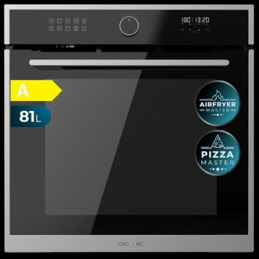 Horno elétrico Cecotec Bolero Hexa AF316000 Edge A 81L Preto com Airfryer e Vapor