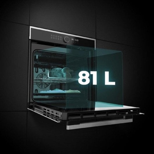 Horno elétrico Cecotec Bolero Hexa AF316000 Edge A 81L Preto com Airfryer e Vapor