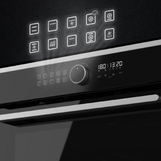 Horno elétrico Cecotec Bolero Hexa AF316000 Edge A 81L Preto com Airfryer e Vapor