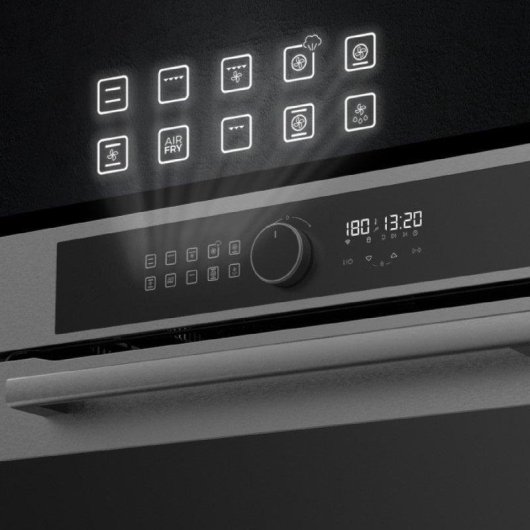 Horno elétrico Cecotec Bolero Hexa AF316000 Matt A 81L Cinza Airfryer Master integrado