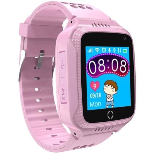 Celly Kidswatch Bluetooth GPS 1.44" Display Colore Rosa IP67 Smartwatch Bambini