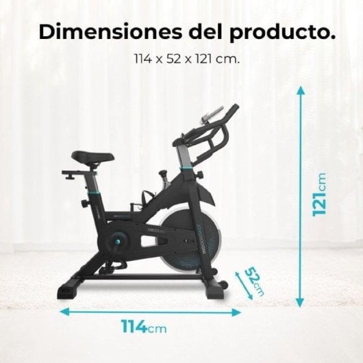 Bicicleta estática Cecotec DrumFit Indoor 20000 Race volante 20 kg pantalla LCD