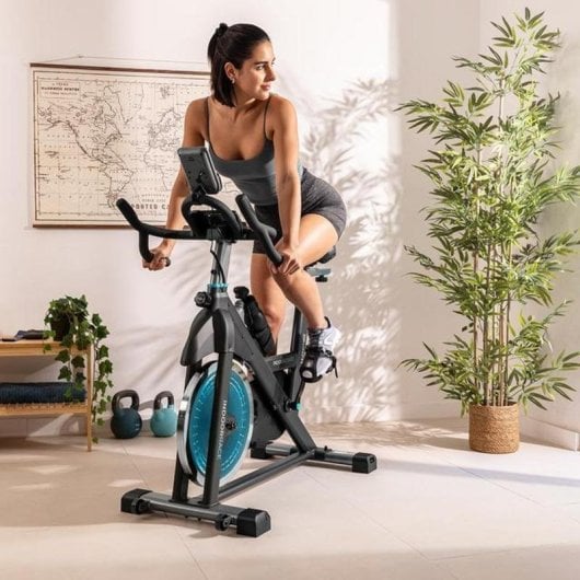 Bicicleta estática Cecotec DrumFit Indoor 20000 Race volante 20 kg pantalla LCD