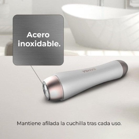 Depilatore Facciale Cecotec Bamba FaceCare Smooth Acciaio Inox IPX5 Tappo