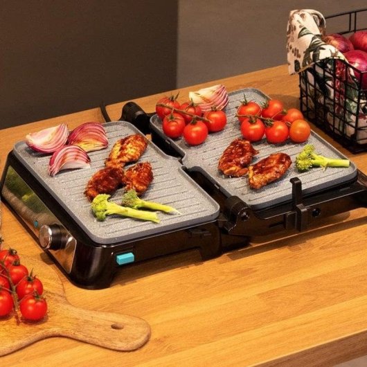 Kontaktgrill Cecotec Rock'nGrill 1500 Take&Clean Stone 1500W Platten entnehmbar 265x170mm