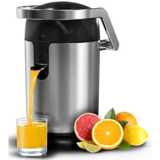 Espremedor Cecotec Xqueeze Bullet Pro 600W Braço Aço Inox Filtro Plástico