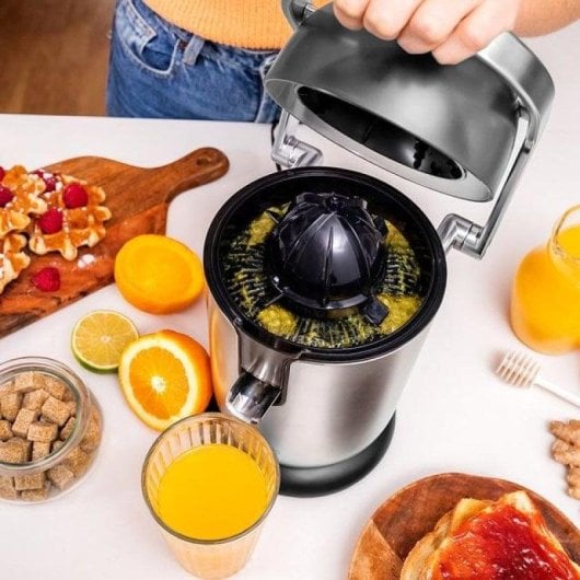 Espremedor Cecotec Xqueeze Bullet Pro 600W Braço Aço Inox Filtro Plástico