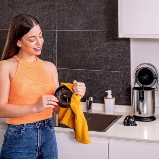 Espremedor Cecotec Xqueeze Bullet Pro 600W Braço Aço Inox Filtro Plástico