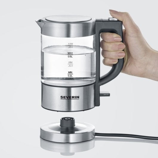 Bollitore Severin Wk 3472 0,5 L. Acciaio inossidabile / Vetro 1.100 W