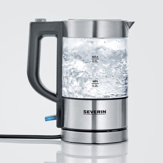 Bollitore Severin Wk 3472 0,5 L. Acciaio inossidabile / Vetro 1.100 W