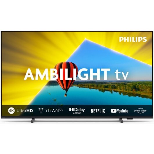 Philips Ambilight TV 75PUS8079 LED UltraHD Titan OS da 75 pollici + soundbar Philips TAB5109 in regalo
